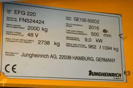 Jungheinrich EFG 220 Batterie Bj2023