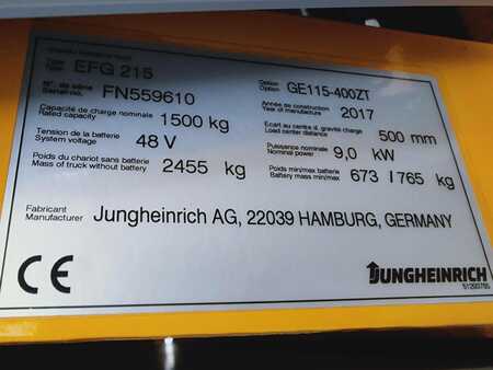 Jungheinrich EFG 215 - 400 ZT Lithium