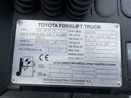 Toyota 02-8FGF15