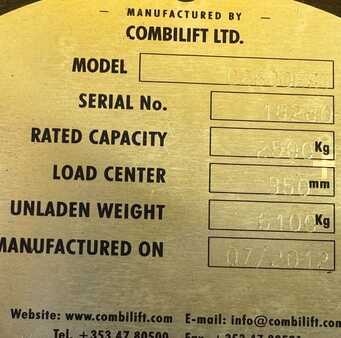 Combilift C2500 EST/ELECTRIC /Only 1449 hours/ battery reconditioned,efficiency of 81%.